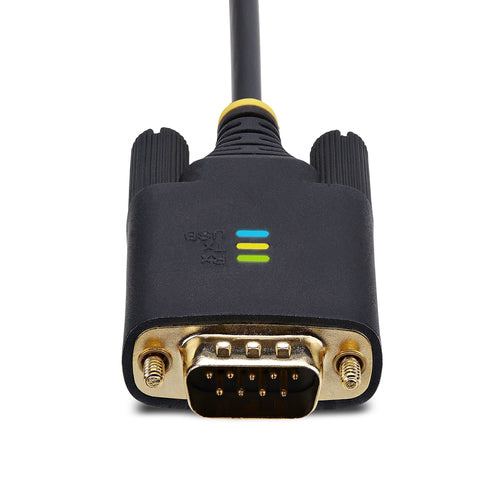 USB-Seriell-Adapterkabel, 3 m, FTDI IC, Schwarz für Windows/macOS/Linux
