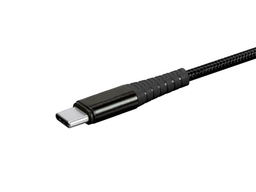 USB-C to Lightning Cable 6 Feet Black Nylon Braided Monoprice AtlasFlex