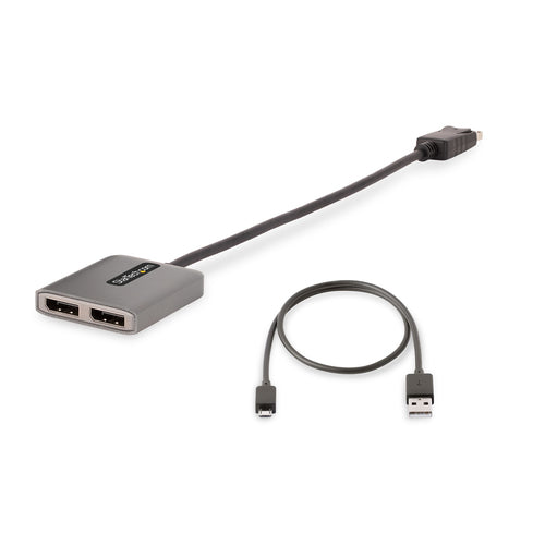 StarTech.com MST14DP122DP Dualer 4K-DisplayPort-MST-Hub mit 60 Hz – 2-Port-Videoadapter