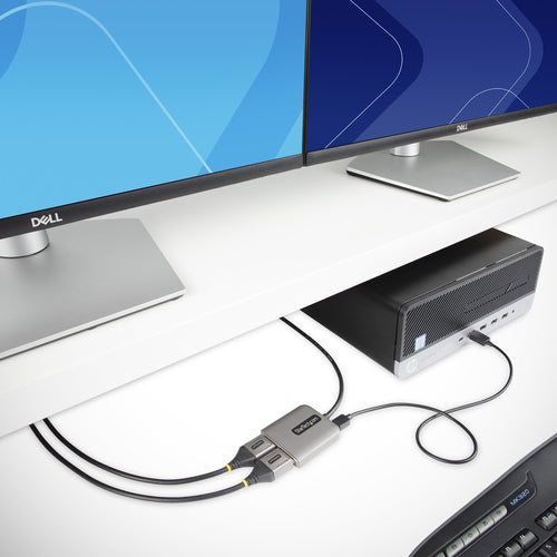 StarTech.com MST14DP122DP Dualer 4K-DisplayPort-MST-Hub mit 60 Hz – 2-Port-Videoadapter