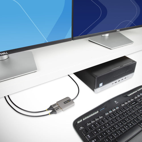 StarTech.com MST14DP122DP Dualer 4K-DisplayPort-MST-Hub mit 60 Hz – 2-Port-Videoadapter