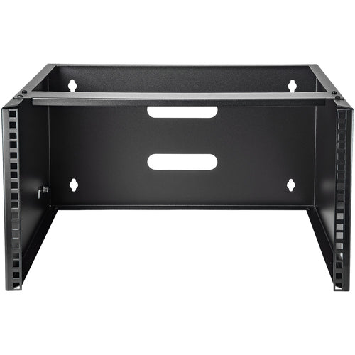 StarTech.com 6HE Wandmontage-Rack - 35 cm Tiefe, Schwarz - Platzsparender Netzwerkschrank