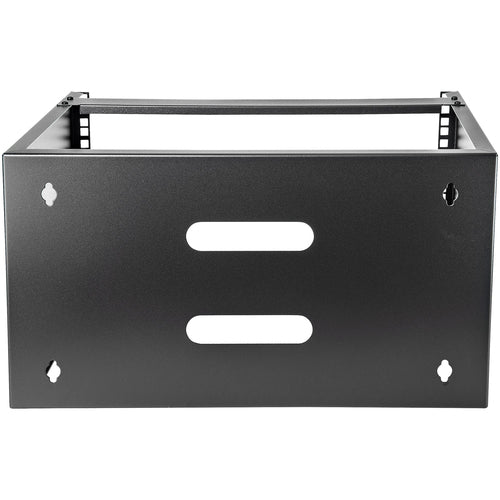 StarTech.com 6HE Wandmontage-Rack - 35 cm Tiefe, Schwarz - Platzsparender Netzwerkschrank