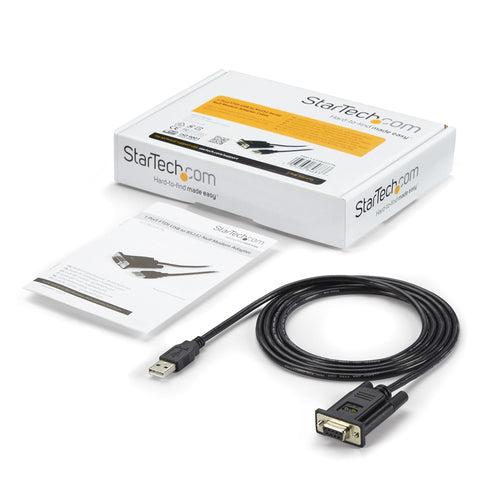 USB to Serial RS232 Adapter Cable 6ft FTDI DB9 Null Modem