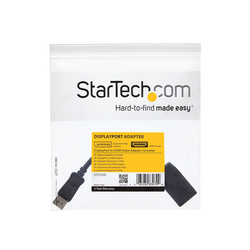 DisplayPort to HDMI Adapter 1080p Video Converter StarTech.com 0.24 m