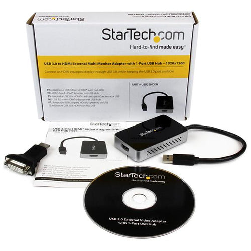 USB 3.0 to HDMI Adapter StarTech.com 1920x1200 TAA Windows Converter