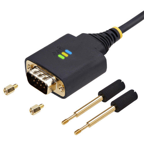 USB to Serial Adapter Cable 6.6ft with FTDI IC Black