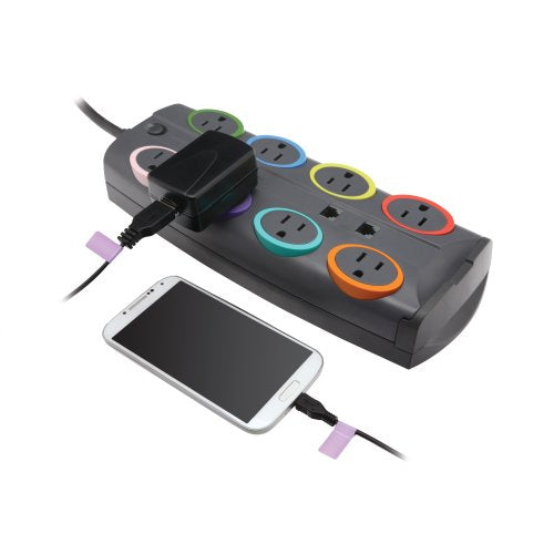 Surge Protector 3090J 8 AC Outlets 2.4m Kensington