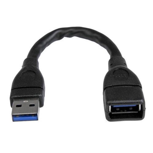USB 3.0 A-zu-A Verlängerungskabel 15 cm Schwarz 5 Gbit/s