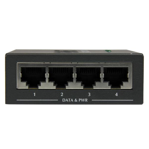 4-Port Gigabit PoE+ Injector StarTech.com 802.3at/af Network Transmitter 100m 2000Mbit/s