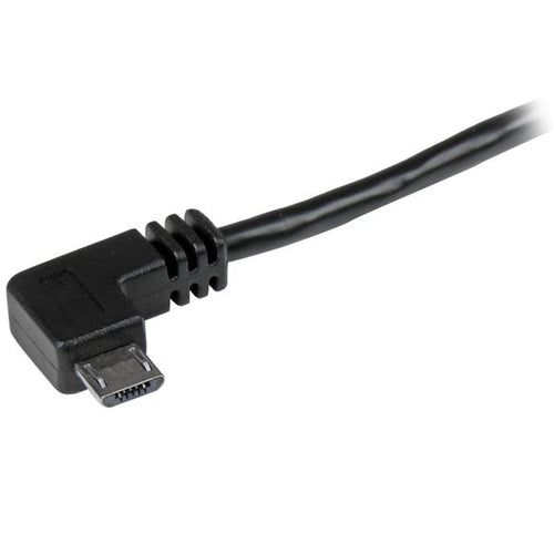 USB 2.0 Micro USB Cable 1m Right-Angled Connectors Male-Male