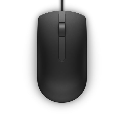 Wired Optical Mouse DELL MS116 Ambidextrous USB Type-A 1000 DPI Black