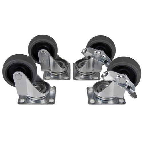 StarTech.com RK960CP 9HE mobiles Open Frame Server Rack – Rollendes Netzwerk-Rack für IT-Equipment