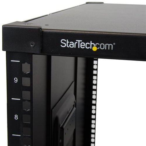 StarTech.com RK960CP 9HE mobiles Open Frame Server Rack – Rollendes Netzwerk-Rack für IT-Equipment