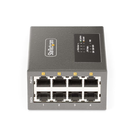 StarTech.com AS445C 4-Port Multi-Gigabit PoE++ Injektor – 160 W Leistungsbudget