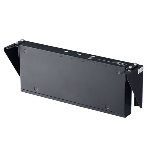 2HE Vertikale Wandmontage Ausrüstung Rack Halterung Stahl 19 Zoll Schwarz