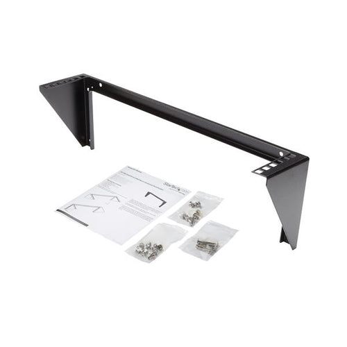 2HE Vertikale Wandmontage Ausrüstung Rack Halterung Stahl 19 Zoll Schwarz