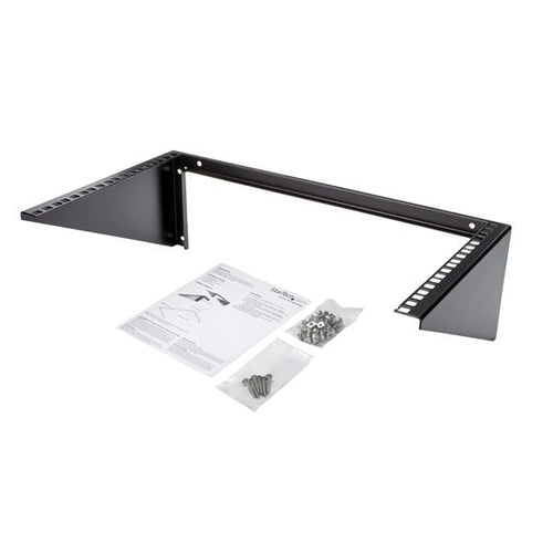 6HE Vertikales Wandmontage-Serverschrank aus massivem Stahl, schwarz - StarTech.com