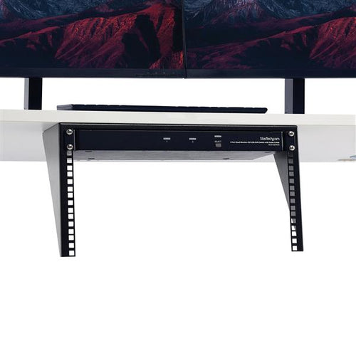 6HE Vertikales Wandmontage-Serverschrank aus massivem Stahl, schwarz - StarTech.com