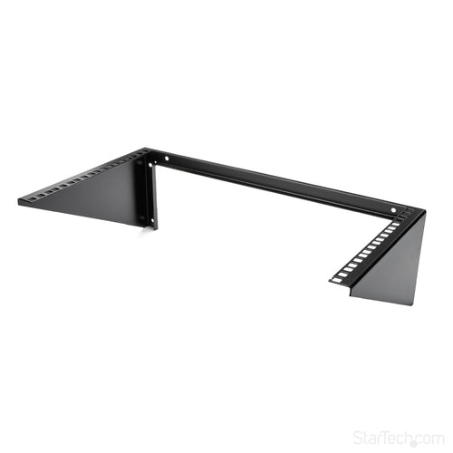 6HE Vertikales Wandmontage-Serverschrank aus massivem Stahl, schwarz - StarTech.com