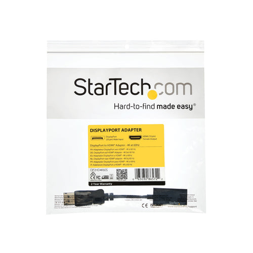 StarTech.com DisplayPort auf HDMI Adapter - DP2HD4K60S - 4K 60Hz Konverter