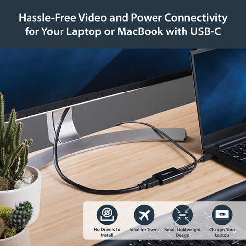 USB-C to HDMI 2.0 Adapter 4K 60Hz - StarTech.com, Black