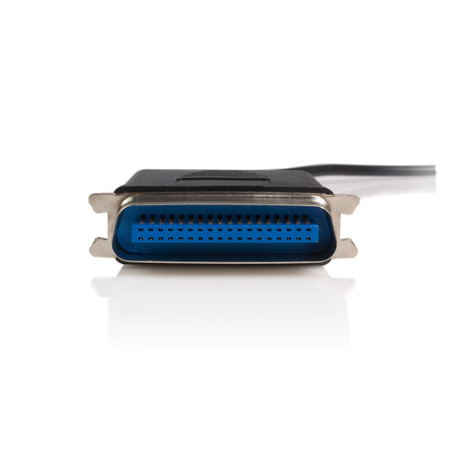 10 ft USB to Parallel Printer Adapter Black Centronics Male/Male