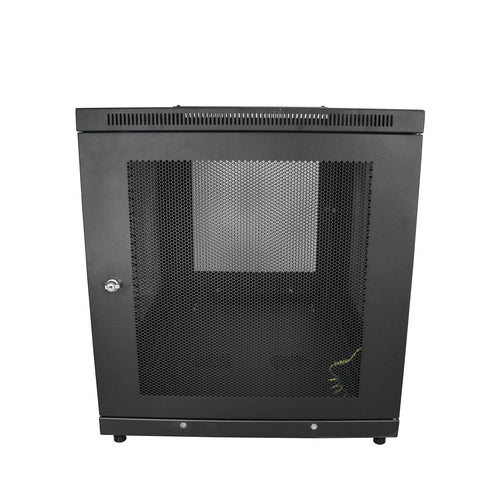 12U Server Rack Cabinet Lockable 4-Post Freestanding Casters