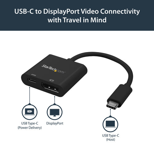 USB C to DisplayPort Adapter 4K 60Hz with Power Delivery