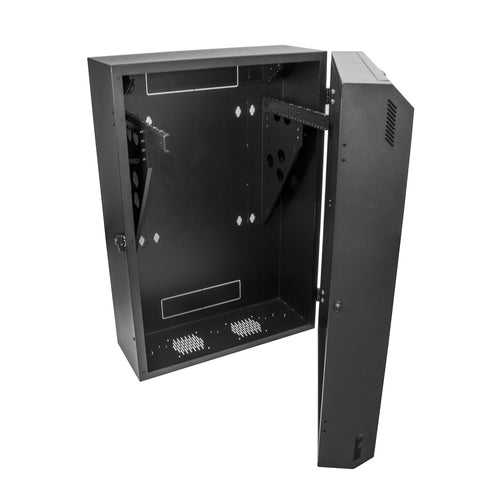 StarTech.com RK830WALVS 8HE vertikaler Serverschrank für Wandmontage – 38 cm niedriges Profil, abschließbares Gehäuse