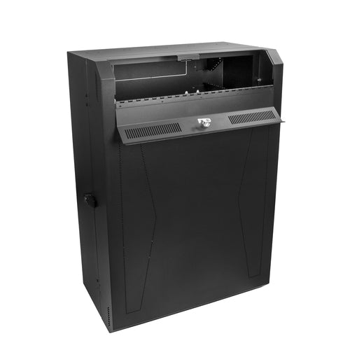 StarTech.com RK830WALVS 8HE vertikaler Serverschrank für Wandmontage – 38 cm niedriges Profil, abschließbares Gehäuse