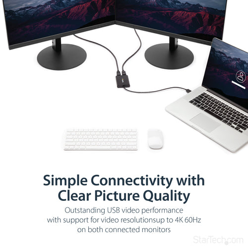 USB Graphics Adapter StarTech.com 4K 60Hz Dual DisplayPort USB 3.0