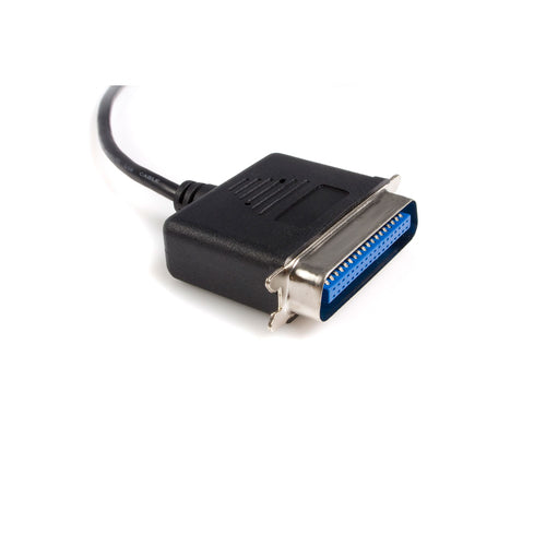 USB to Parallel Printer Adapter 6ft Male/Male Centronics Black