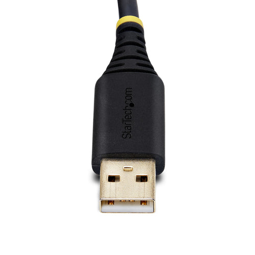 USB to Serial Adapter Cable 3ft Black FTDI IC Windows/macOS/Linux