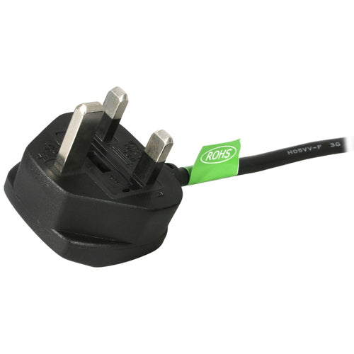 StarTech.com PXT101UK 1,8 m Stromkabel – 10 A 250 V Wechselstrom für PC und Monitor
