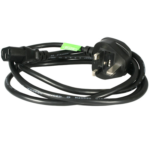 StarTech.com PXT101UK 1,8 m Stromkabel – 10 A 250 V Wechselstrom für PC und Monitor