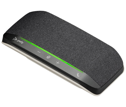 HP Poly Sync 10 USB-A USB-C Speakerphone for PC Silver IP64