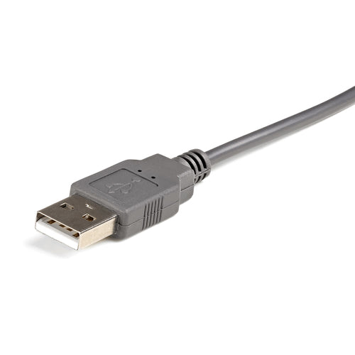 StarTech.com ICUSB232DB25 USB-zu-Seriell-Adapter – 0,9 m langes RS232-Kabel – Grau