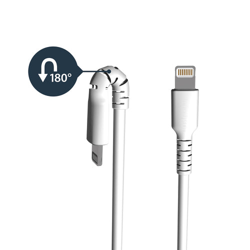 USB-A to Lightning Cable 1M Apple MFi Certified Durable 3ft