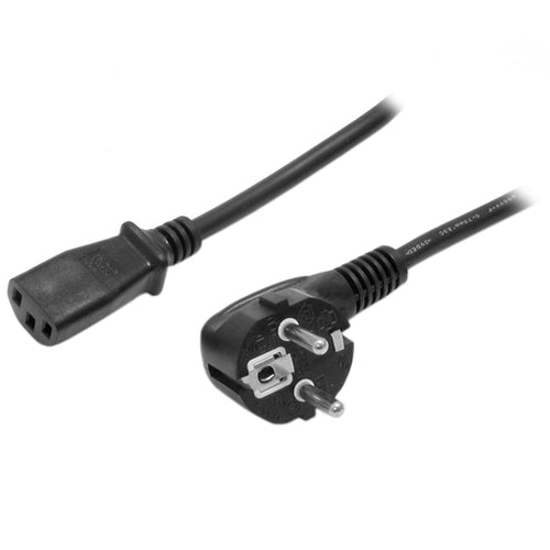 StarTech.com PXT101EUR Netzkabel – 2 m EU Schuko auf C13, 250 V 10 A, strapazierfähiges schwarzes Kabel