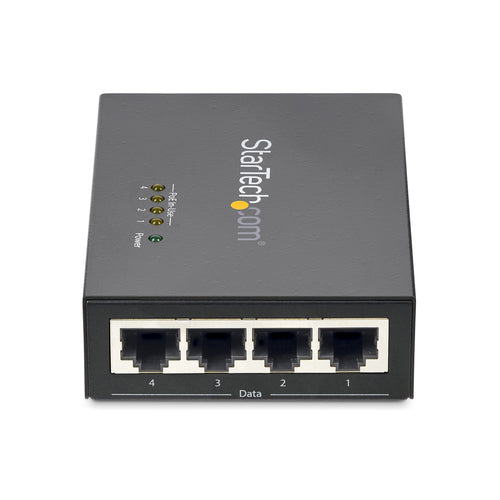 4-Port Gigabit PoE+ Injector StarTech.com 802.3at/af Network Transmitter 100m 2000Mbit/s