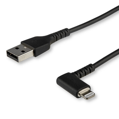 Durable 3ft USB A to Lightning Cable with Right Angled Connector - StarTech.com MFi Certified
