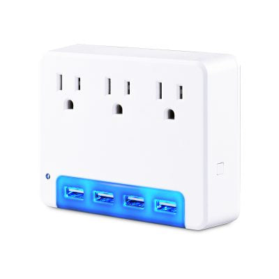 Surge Protector with 3 AC Outlets NEMA 5-15P 125V CyberPower White