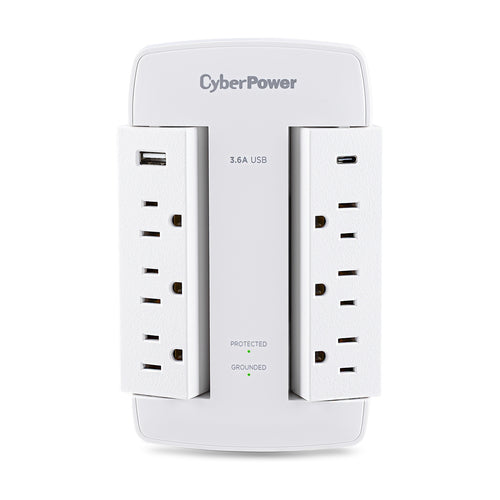 Surge Protector 900J 6 AC Outlets NEMA 5-15R CyberPower