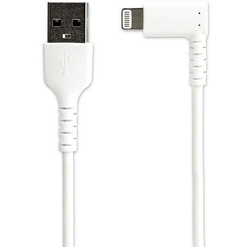 StarTech.com 3ft USB A to Lightning Cable - Durable Right Angled Charging/Sync Cord