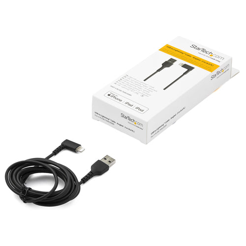 6ft USB A to Lightning Cable Right Angle Durable Apple MFi Certified