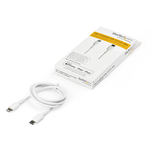 USB-C to Lightning Cable 1m Heavy Duty Apple MFi Certified White