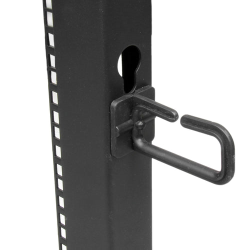 4-Post 8U Mobile Open Frame Server Rack Adjustable Depth 544 kg Capacity with Wheels