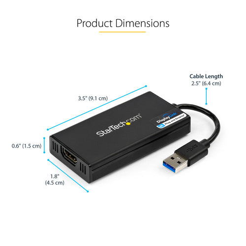StarTech.com USB 3.0 auf HDMI 4K-Grafikadapter 30 Hz