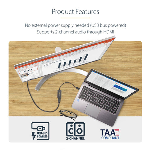 USB to HDMI Adapter 1080P StarTech.com USB 3.0 Converter